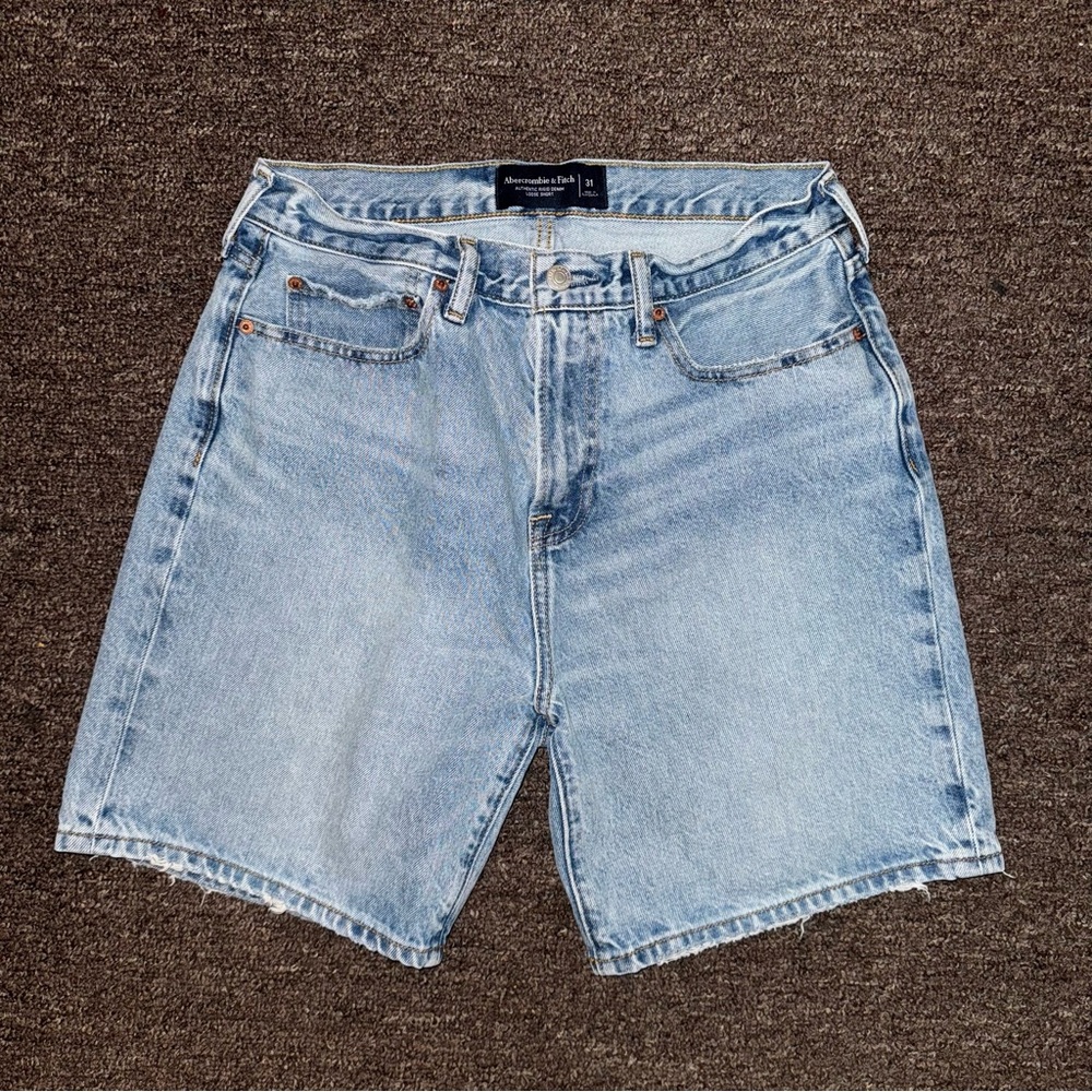 Abercrombie Loose Jean Shorts